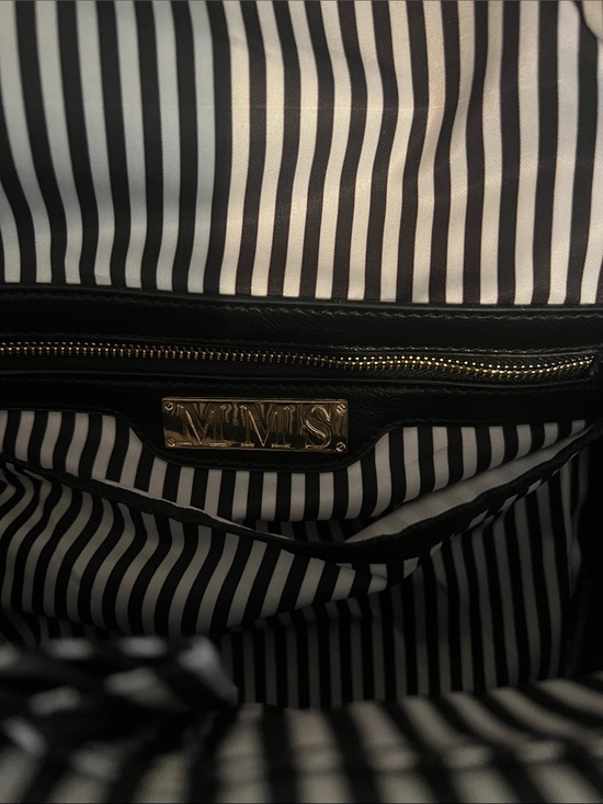 MMS Design Studio Navy Blue Backpack with Gold Hardware main image 4